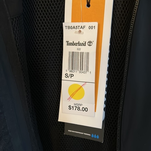 Timberland Coat Black Women's Size S - Picture 3 of 3